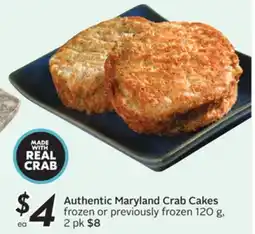 Sobeys Authentic Maryland Crab Cakes offer