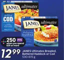 Sobeys JANES Ultimates Breaded, Battered Haddock or Cod offer