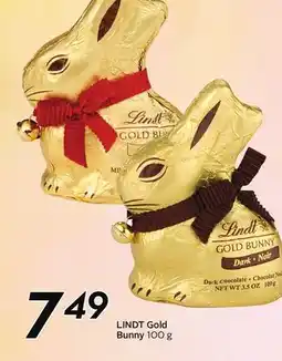 Sobeys LINDT Gold Bunny offer