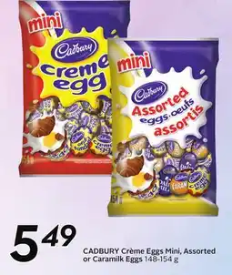 Sobeys CADBURY Crème Eggs Mini, Assorted or Caramilk Eggs offer