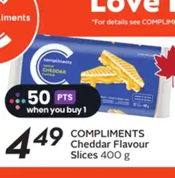 Sobeys COMPLIMENTS Cheddar Flavour Slices offer