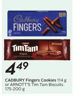 Sobeys CADBURY Fingers Cookies offer