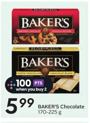 Sobeys BAKER'S Chocolate offer