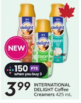 Sobeys INTERNATIONAL DELIGHT Coffee Creamers offer