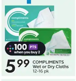 Sobeys COMPLIMENTS Wet or Dry Cloths offer