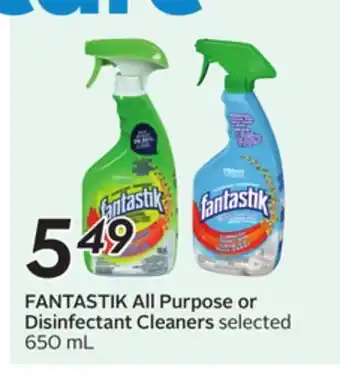 Sobeys FANTASTIK All Purpose or Disinfectant Cleaners offer