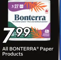 Sobeys All Bonterra Paper Products offer