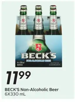 Sobeys BECK'S Non-Alcoholic Beer offer