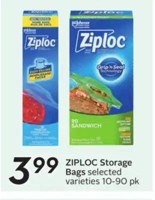 Sobeys ZIPLOC Storage Bags offer