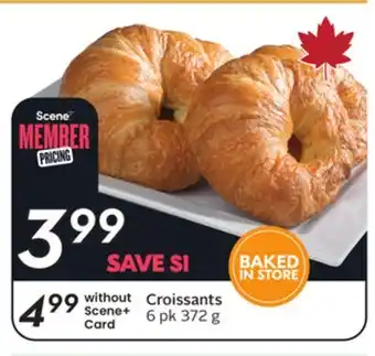 Sobeys Croissants offer