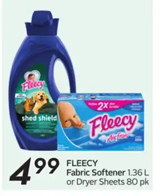 Sobeys FLEECY Fabric Softener offer