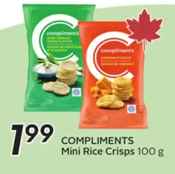 Sobeys COMPLIMENTS Mini Rice Crisps offer