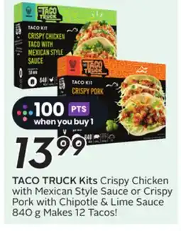 Sobeys TACO TRUCK Kits offer