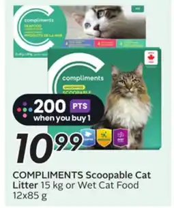 Sobeys COMPLIMENTS Scoopable Cat Litter offer