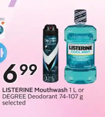 Sobeys LISTERINE Mouthwash offer