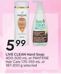 Sobeys LIVE CLEAN Hand Soap offer