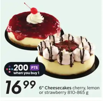 Sobeys 6 Cheesecakes offer