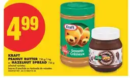 No Frills KRAFT PEANUT BUTTER, 750 G/1 KG OR HAZELNUT SPREAD, 725 G offer