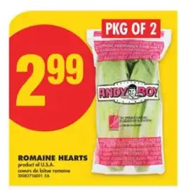 No Frills ROMAINE HEARTS, PKG OF 2 offer