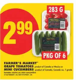 No Frills FARMER'S MARKET GRAPE TOMATOES or MINI offer