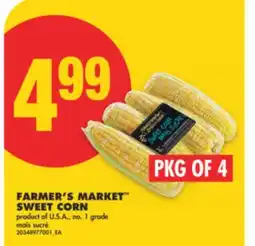 No Frills FARMER'S MARKET SWEET CORN, PKG OF 4 offer