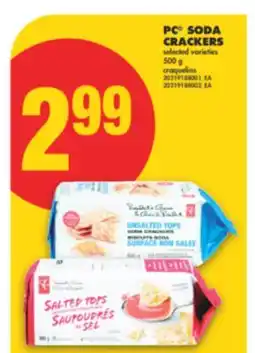 No Frills PC SODA CRACKERS, 500 G offer