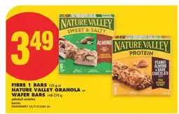 No Frills FIBRE 1 BARS, 125 G OR NATURE VALLEY GRANOLA OR WAFER BARS, 148-210 G offer