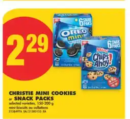 No Frills CHRISTIE MINI COOKIES OR SNACK PACKS, 150-200 G offer