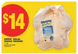 No Frills SUFRA HALAL WHOLE CHICKEN, 1.7 KG offer