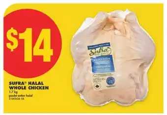 No Frills SUFRA HALAL WHOLE CHICKEN, 1.7 KG offer