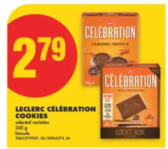 No Frills LECLERC CÉLÉBRATION COOKIES, 240 g offer