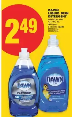 No Frills DAWN LIQUID DISH DETERGENT, 431/473 ML offer