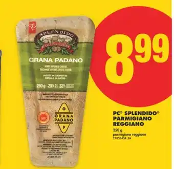 No Frills PC SPLENDIDO PARMIGIANO REGGIANO, 250 G offer