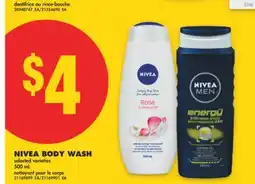 No Frills NIVEA BODY WASH, 500 mL offer