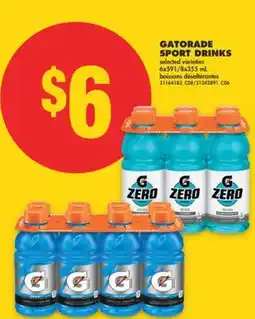 No Frills GATORADE SPORT DRINKS, 6X591/8X355 ML offer