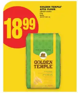 No Frills GOLDEN TEMPLE ATTA FLOUR, 9 kg offer