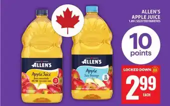 Food Basics ALLEN'S APPLE JUICE offer