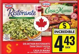 Food Basics DR.OETKER RISTORANTE THIN CRUST PIZZA OR CASA DI MAMA offer