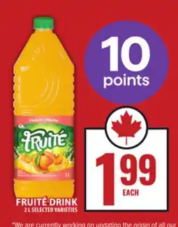 Food Basics FRUITÉ DRINK offer