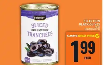 Food Basics SELECTION BLACK OLIVES offer