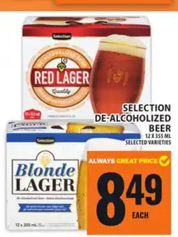 Food Basics SELECTION DE-ALCOHOLIZED BEER offer