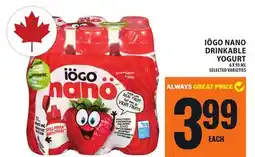 Food Basics IÖGO NANO DRINKABLE YOGURT offer