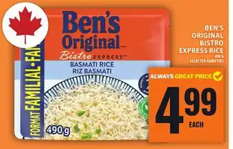 Food Basics BEN'S ORIGINAL BISTRO EXPRESS RICE offer