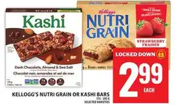 Food Basics KELLOGG'S NUTRI GRAIN OR KASHI BARS offer