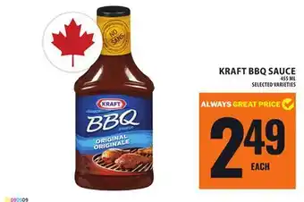 Food Basics KRAFT BBQ SAUCE offer