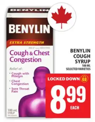 Food Basics BENYLIN COUGH SYRUP offer