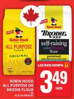 Food Basics ROBIN HOOD ALL PURPOSE OR BRODIE FLOUR offer