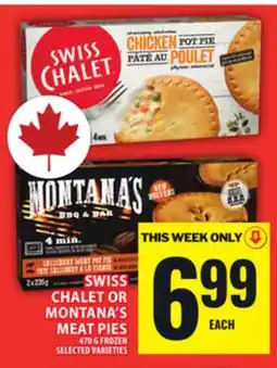 Food Basics SWISS CHALET OR MONTANA'S MEAT PIES offer