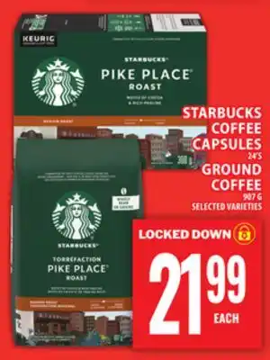 Food Basics STARBUCKS COFFEE CAPSULES OR GROUND COFFEE offer