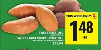 Food Basics SWEET POTATOES OR SWEET LARGE PURPLE POTATOES offer